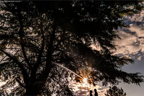 Silhueta, fotografia de casal, Jayme e Tássia, '
