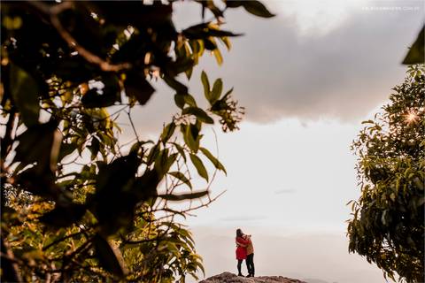 Ensaio gestante, alto da montanha'