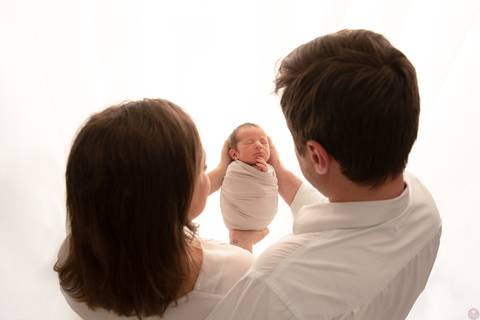 fotos newborn com familia '