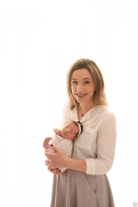 fotos newborn com a mãe '