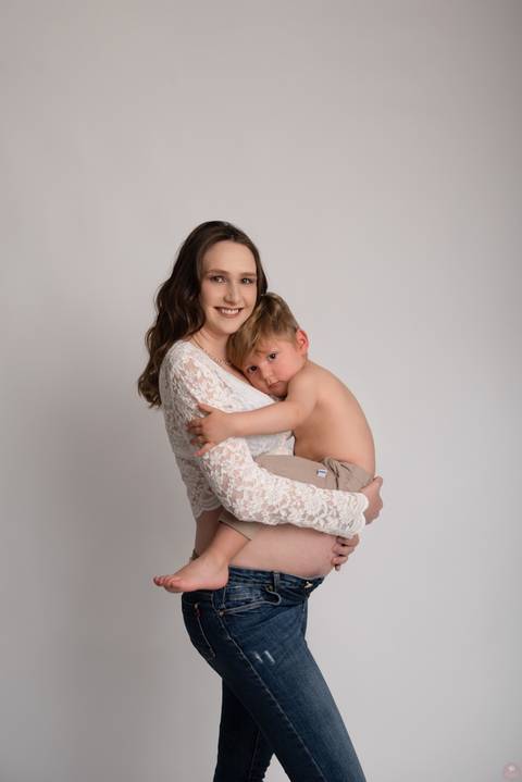 fotos gestante em familia'