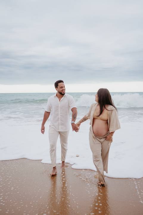 Ensaio Foto Gestante Macae na praia'