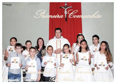 Padre Kleiton Pena, catequista Terezinha - 2014'