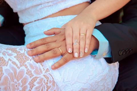 alianças de casamento'