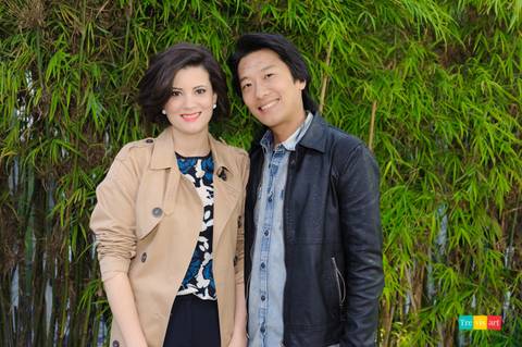 Fotografia perfil redes sociais, sócias de empreendimento. Ale e Sergio Four coworking.'