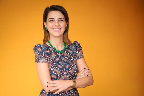 Fotografia profissional para perfil de midia e redes social. Andressa Ramos advogada.'