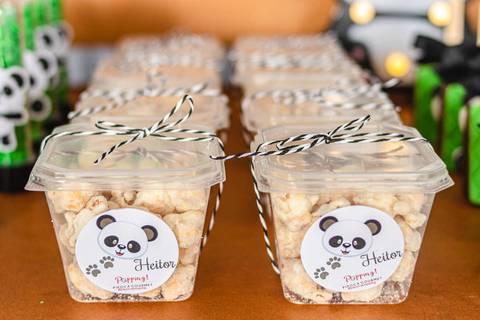 Decoração de Festa infantil de um ano tema Panda'