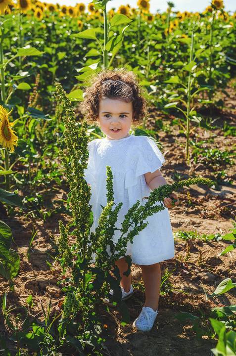 Menina em close-up emocional no campo durante sessão fotográfica profissional ao ar livre. Criança brincando em ambiente rural natural em retrato delicado. Fotografia artística capturando expressão joyosa e inocência infantil em composição cuidadosa.'