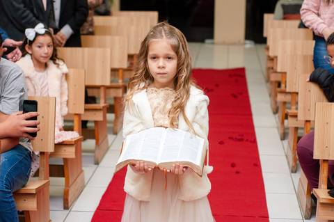 Casamento de Marciele e André realizado na Igreja Universal em Charqueadas/RS'