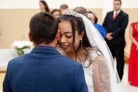 Casamento de Marciele e André realizado na Igreja Universal em Charqueadas/RS'
