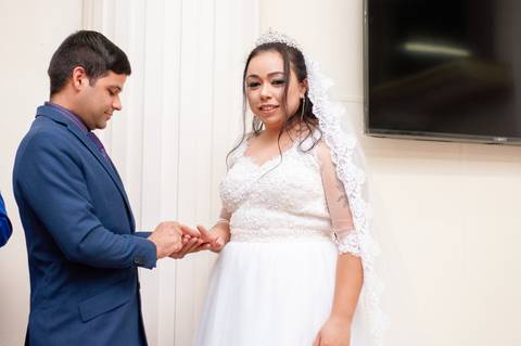Casamento de Marciele e André realizado na Igreja Universal em Charqueadas/RS'