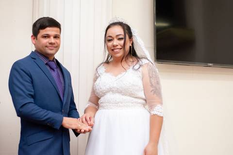 Casamento de Marciele e André realizado na Igreja Universal em Charqueadas/RS'