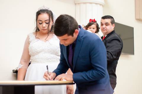 Casamento de Marciele e André realizado na Igreja Universal em Charqueadas/RS'
