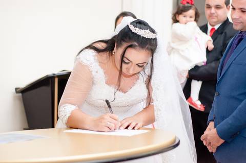 Casamento de Marciele e André realizado na Igreja Universal em Charqueadas/RS'