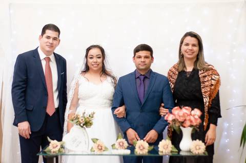 Casamento de Marciele e André realizado na Igreja Universal em Charqueadas/RS'