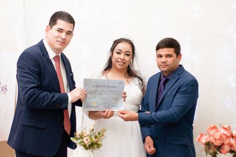 Casamento de Marciele e André realizado na Igreja Universal em Charqueadas/RS'