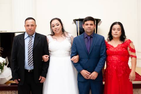 Casamento de Marciele e André realizado na Igreja Universal em Charqueadas/RS'