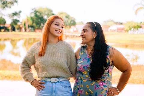 Ensaio Fotográfico de Dia das Mães no Lago Municipal de Arroio dos Ratos/RS - Vitória Santos e Família'