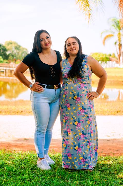 Ensaio Fotográfico de Dia das Mães no Lago Municipal de Arroio dos Ratos/RS - Vitória Santos e Família'