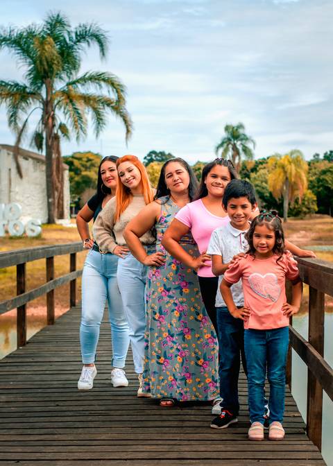 Ensaio Fotográfico de Dia das Mães no Lago Municipal de Arroio dos Ratos/RS - Vitória Santos e Família'