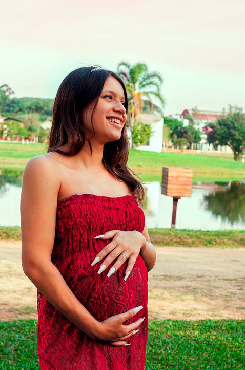 Ensaio Fotográfico de Gestante em Arroio dos Ratos/RS - Verônica Poroski'