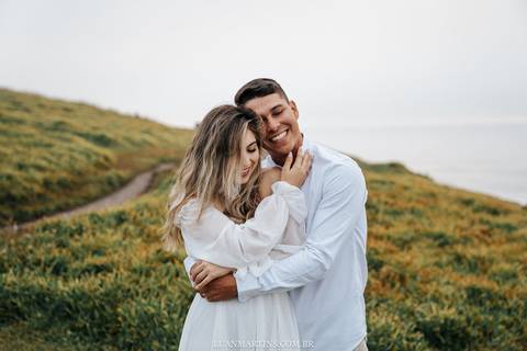 Ensaio de casamento na praia'