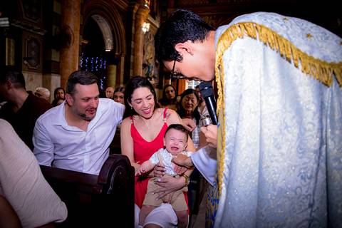 Batizado do pequeno Renan na Catedral de Nossa Senhora do Carmo em Santo André, um lugar lindo e encantador com esta família linda e maravilhosa.'