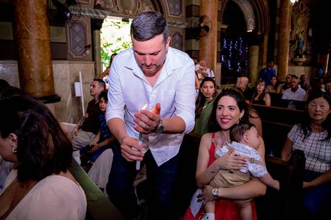 Batizado do pequeno Renan na Catedral de Nossa Senhora do Carmo em Santo André, um lugar lindo e encantador com esta família linda e maravilhosa.'