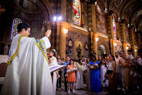 Batizado do pequeno Renan na Catedral de Nossa Senhora do Carmo em Santo André, um lugar lindo e encantador com esta família linda e maravilhosa.'