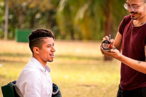 making of do noivo em ensaio pre wedding pelo fotografo marco aurelio em sao paulo'