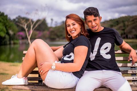 criativo Romantico ensaio pre wedding pelo fotografo Marco Aurélio em São Paulo no parque do ibirapuera'
