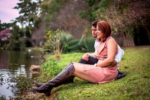 criativo Romantico ensaio pre wedding pelo fotografo Marco Aurélio em São Paulo no parque do ibirapuera'