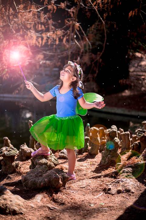 ensaio infantil no horto florestal em sao paulo fada fantasia tematico familia'