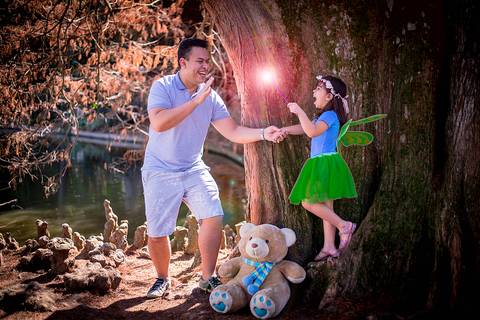 ensaio infantil no horto florestal em sao paulo fada fantasia tematico familia'