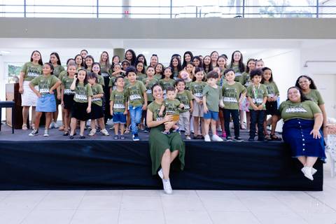 Turma da Escola de Música Toque da Alma do ano de 2023'