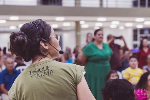 Foto artística da camiseta da Escola de Música Toque da Alma'