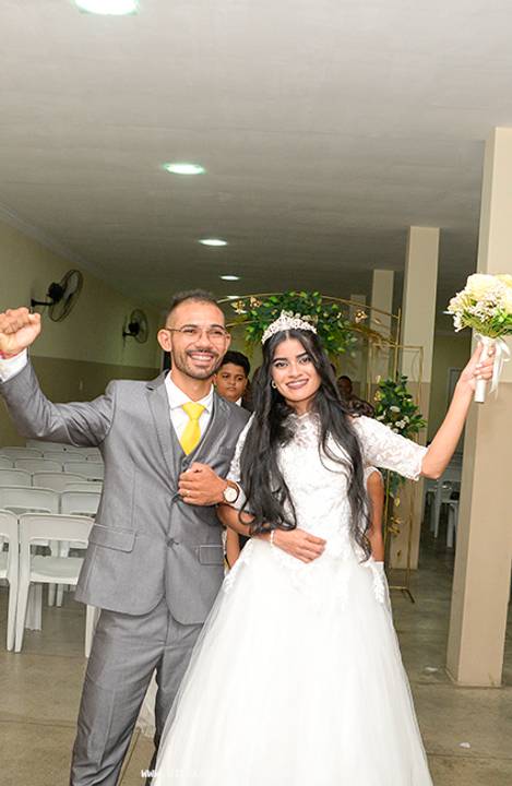 Alegria dos noivos '