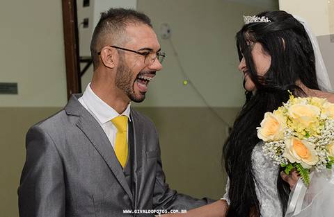 Alegria dos noivos '