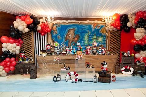 festa infantil tema piratas'