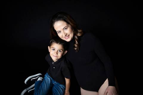 foto de gravida em estudio'