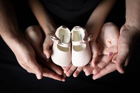 foto de gravida em estudio'