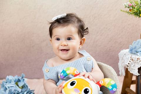 Ensaio infantil de 6 meses'