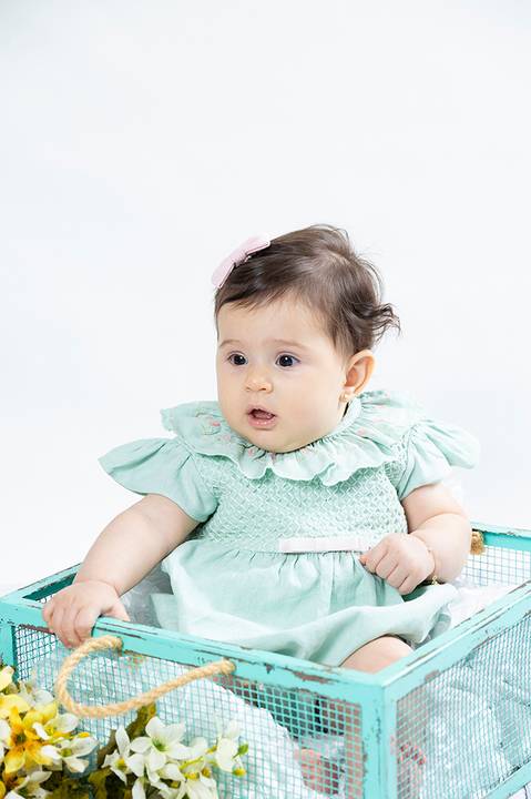 Ensaio infantil de 6 meses'