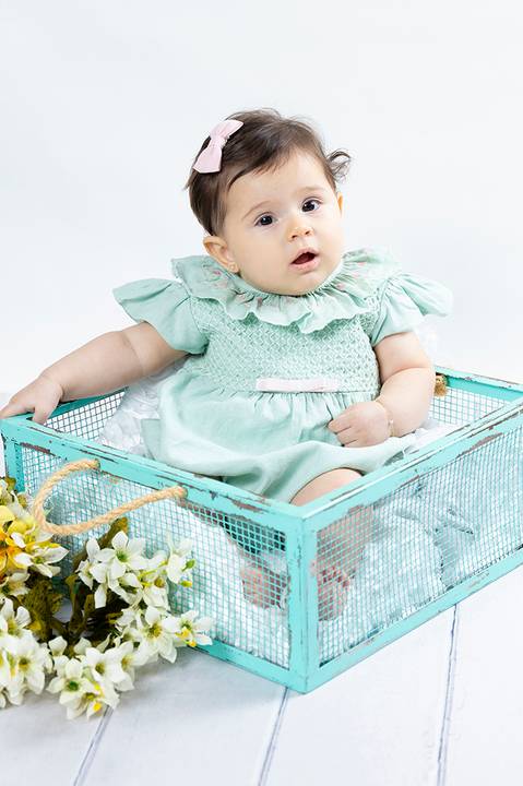 Ensaio infantil de 6 meses'