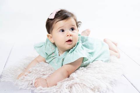 Ensaio infantil de 6 meses'