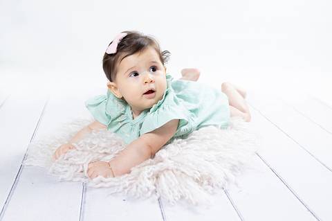 Ensaio infantil de 6 meses'