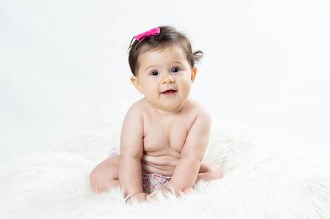 Ensaio infantil de 6 meses'