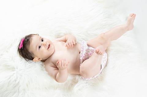 Ensaio infantil de 6 meses'