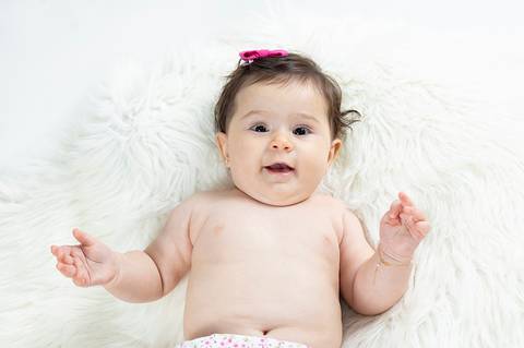 Ensaio infantil de 6 meses'