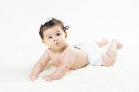 Ensaio infantil de 6 meses'